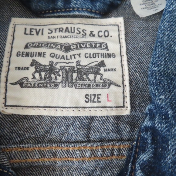 LEVI'S x NATHANIEL RUSSELL EARTH SERVICE WELLTHREAD DENIM JACKET MSRP $198- L - Picture 8 of 10